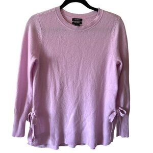Halogen 100% Cashmere Knit Pink Sweater Side Ties Small